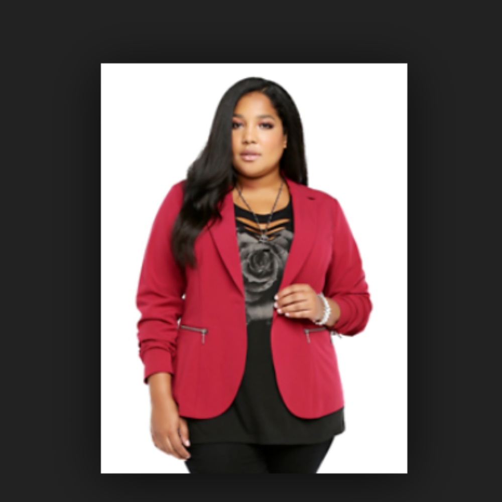 Torrid Womens Button Down Blazer Suit Jacket G20